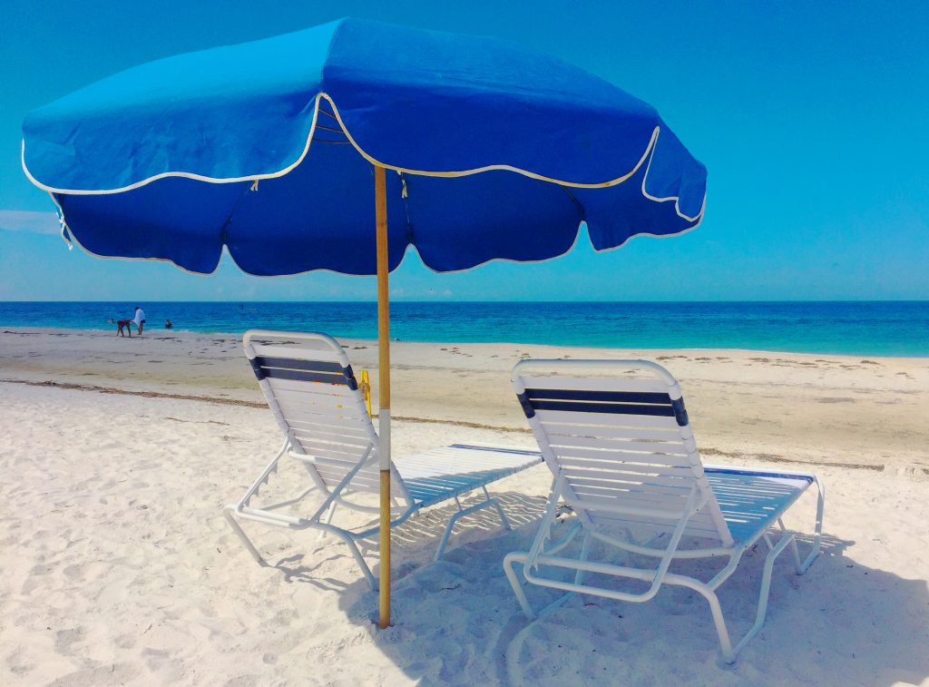 Beach Chairs on Anna Maria Island by Kara Franker
